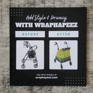 Rolling Walker Accessory - Walker Rollator Flip Flop Fabric Cover